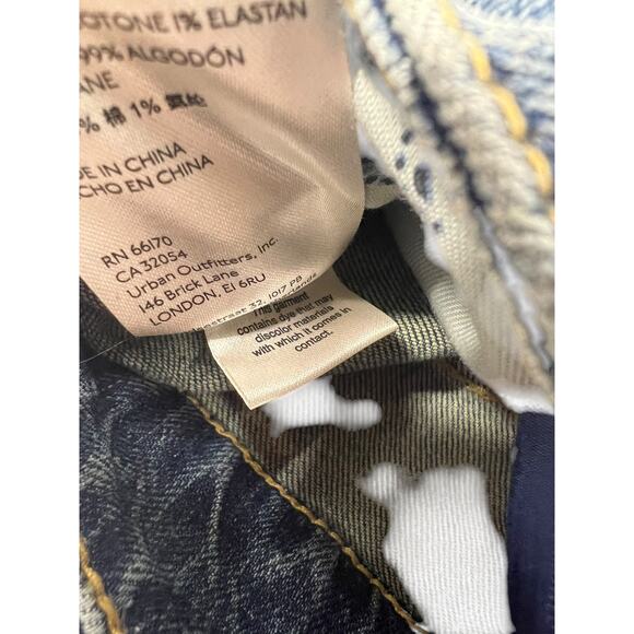 ANTHROPOLOGIE PILCRO The Borrowed Boyfriend Patchwork Jean 28 - Picture 10 of 16